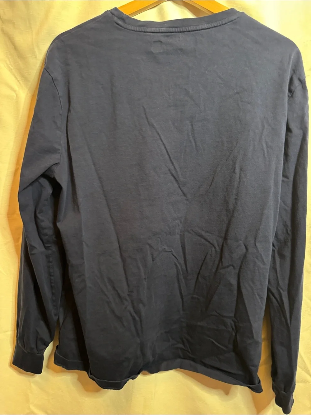 Polo by Ralph Lauren Navy Long-Sleeve Crewneck with Red Pony large. #28